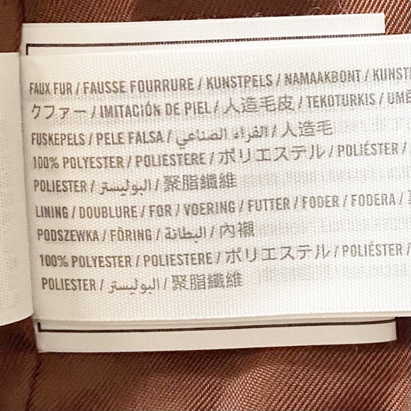 NWT Abercrombie Fitch Faux Fur Mini Puffer SZ XL - Picture 10 of 10
